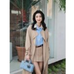 Dior Women Lady D-Joy Bag Blue Cannage Denim - Bild 11