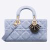 Dior Women Lady D-Joy Bag Blue Cannage Denim