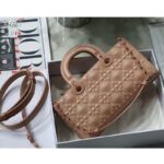 Dior Women Lady D-Joy Bag Natural Cannage Lambskin – Bild 3