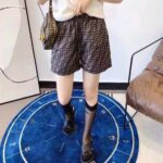 Fendi Men Swim Shorts Brown Fabric Shorts - immagine 2