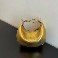 Fendi Women FF Fendigraphy Gold Leather Charm (2)