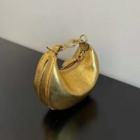 Fendi Women FF Fendigraphy Gold Leather Charm (2)