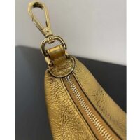 Fendi Women FF Fendigraphy Gold Leather Charm (2)