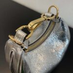 Fendi Women FF Fendigraphy Silver Leather Charm - Bild 7