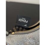 Fendi Women FF Fendigraphy Silver Leather Charm - Bild 10