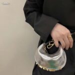 Fendi Women FF Fendigraphy Silver Leather Charm - Bild 12