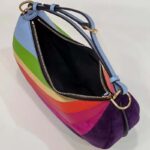 Fendi Women FF Fendigraphy Small Leather Bag Multicolor Inlay - Image 4