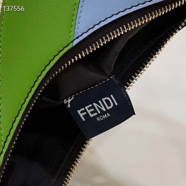 Fendi Women FF Fendigraphy Small Leather Bag Multicolor Inlay (2)