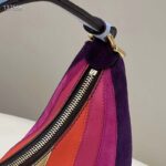 Fendi Women FF Fendigraphy Small Leather Bag Multicolor Inlay - Image 8