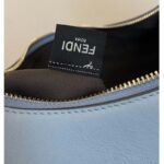 Fendi Women FF Fendigraphy Small Light Blue Leather Bag - Image 6