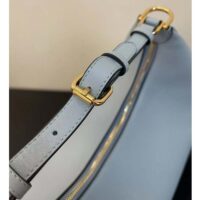 Fendi Women FF Fendigraphy Small Light Blue Leather Bag (3)