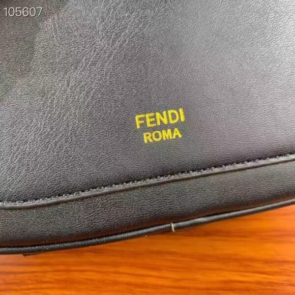 Fendi Women FF O’Lock Mini Camera Case Black Leather Mini Bag (2)