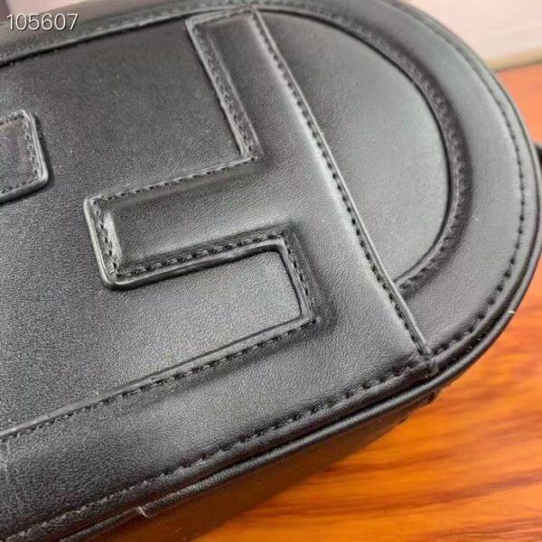 Fendi Women FF O’Lock Mini Camera Case Black Leather Mini Bag (6)