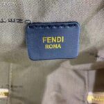 Fendi Women FF O’Lock Mini Camera Case Gold Laminated Leather Mini Bag – Image 9