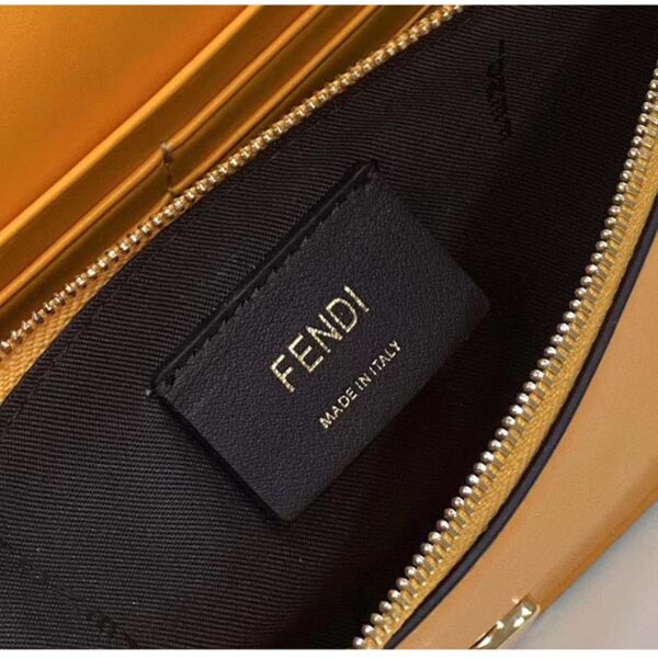 Fendi Women FF Wallet On Chain Brown Leather Mini Bag (12)