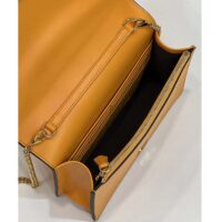 Fendi Women FF Wallet On Chain Brown Leather Mini Bag (4)