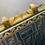 Fendi Women Fendi Sunshine Medium Fendace Printed FF Leather Shopper - Image 12