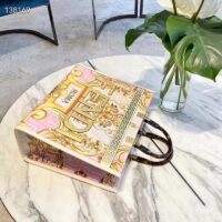 Fendi Women Fendi Sunshine Medium Fendace Printed FF White Leather Shopper (7)