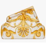 Fendi Women First Medium Fendace White Yellow Printed Silk Bag