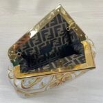 Fendi Women First Medium Fendace White Yellow Printed Silk Bag - immagine 6
