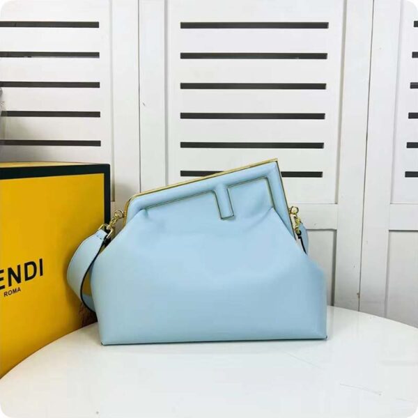 Fendi Women First Medium Light Blue Leather Bag (3)