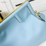 Fendi Women First Medium Light Blue Leather Bag - Image 5
