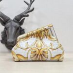 Fendi Women First Small Fendace White Yellow Printed Silk Bag – Bild 2