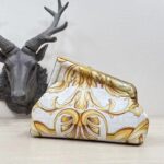 Fendi Women First Small Fendace White Yellow Printed Silk Bag – Bild 3