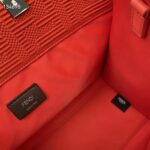 Fendi Women Sunshine Medium Red FF Fabric Shopper - Image 10