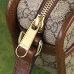 Gucci Unisex GG Mini Bag Interlocking G Beige Ebony GG Supreme Canvas - immagine 7