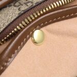 Gucci Unisex GG Mini Bag Interlocking G Beige Ebony GG Supreme Canvas - immagine 10