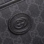 Gucci Unisex GG Mini Bag Interlocking G Black GG Supreme Canvas Leather - Bild 6