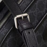 Gucci Unisex GG Mini Bag Interlocking G Black GG Supreme Canvas Leather (1)