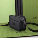 Gucci Unisex GG Mini Bag Interlocking G Black GG Supreme Canvas Leather - Bild 4