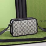 Gucci Unisex GG Shoulder Bag Beige Blue GG Supreme Canvas Interlocking G - Image 6