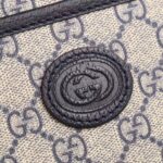 Gucci Unisex GG Shoulder Bag Beige Blue GG Supreme Canvas Interlocking G - Image 7