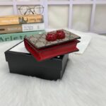 Gucci Unisex GG Supreme Card Case Wallet Cherries Canvas Five Card Slots - immagine 5