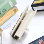 Gucci Unisex Horsebit 1955 Card Case Wallet White Leather Five Cards Slots - Image 5