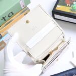 Gucci Unisex Horsebit 1955 Card Case Wallet White Leather Five Cards Slots - Image 7