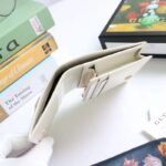 Gucci Unisex Horsebit 1955 Card Case Wallet White Leather Five Cards Slots - Image 9