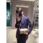 Gucci Unisex Mini Shoulder Bag Interlocking G Beige White GG Supreme Canvas – Image 12