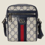 Gucci Unisex Ophidia GG Kleine Umhängetasche Beige Blau Supreme Canvas