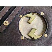 Gucci Women GG Blondie Shoulder Bag Beige Ebony GG Supreme Canvas (5)