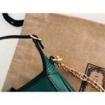 Gucci Women GG Jackie 1961 Lizard Mini Bag Vintage Green Gold-Toned Hardware - Imagen 10