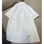 Gucci Women GG Jersey Jacquard Dress White High Neck Polyester Green Red Web - Image 5