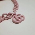 Gucci Women GG Marmont Belt Bag Pink Chevron Matelassé Leather Double G - Imagen 10