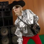 Gucci Women GG Marmont Matelassé Mini Bag Black Chevron Leather - Image 10