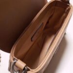 Gucci Women GG Marmont Mini Top Handle Bag Brown Matelassé Leather Double G - Imagen 7