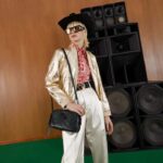 Gucci Women GG Marmont Small Shoulder Bag Black Matelassé Chevron Leather Double G – Bild 11