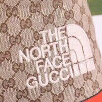 Gucci Unisex GG The North Face x Gucci Backpack Beige Ebony Original GG Canvas